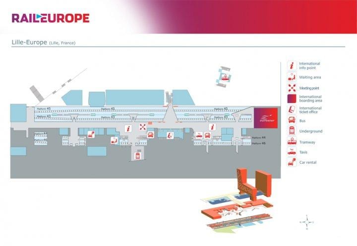Liy ewòp estasyon tren a kat jeyografik