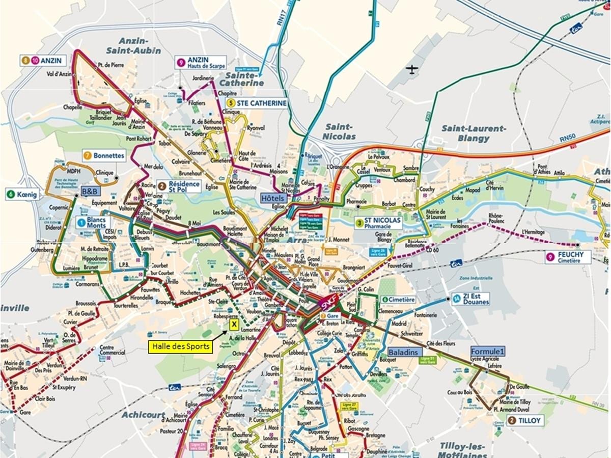 Liy transpò piblik kat jeyografik