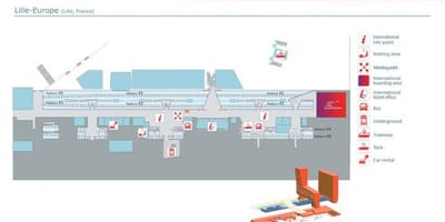 Liy ewòp estasyon tren a kat jeyografik