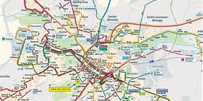 Liy transpò piblik kat jeyografik